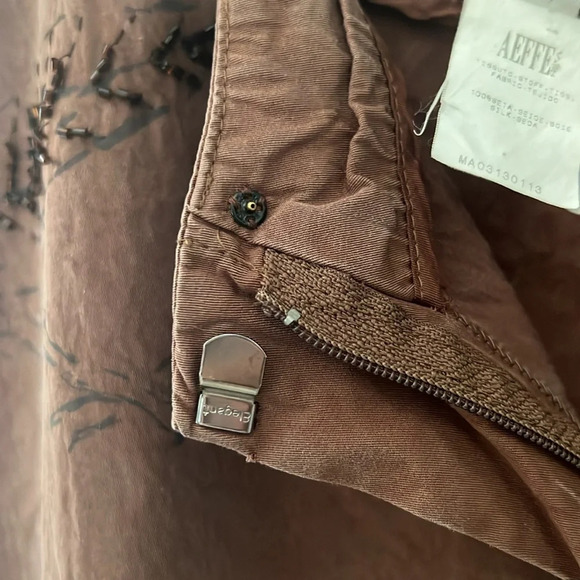 Silk pants. Hand beaded. Boho. Vintage. Alberta Ferretti Aeffe. Rare. - Picture 7 of 14